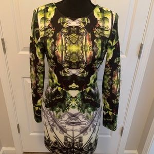 Nicole Miller Long Sleeve Dress